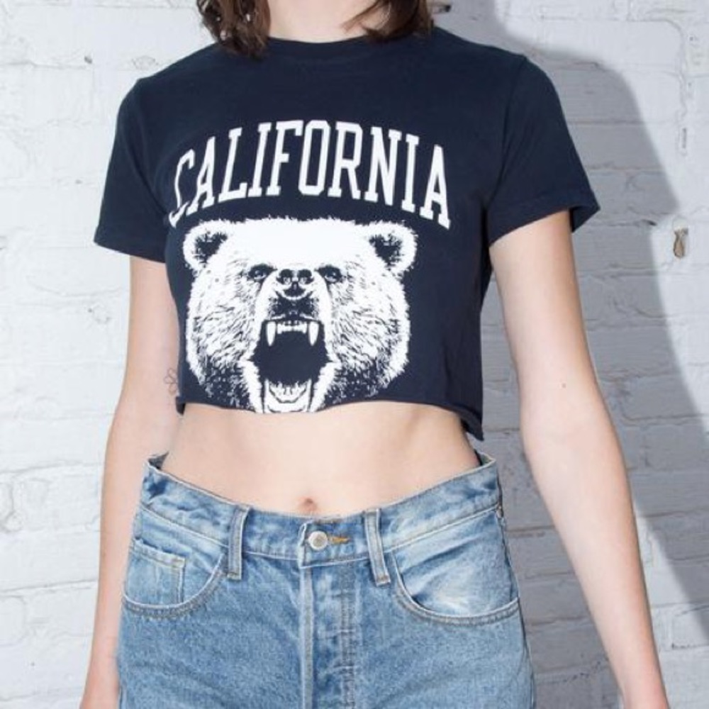 Brandy Melville California Cropped Shirt